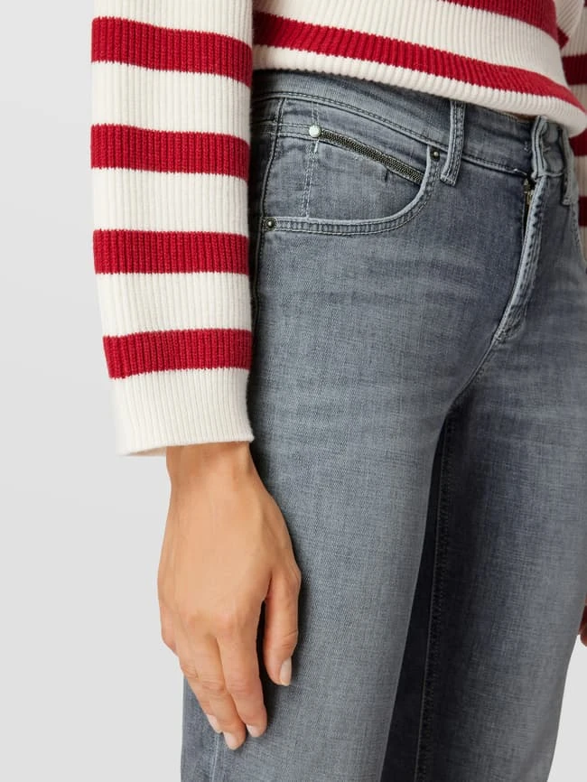 Cambio Jeans Mit Label-Patch Modell 'Pina' - Hellgrau 5 Cambio Jeans Mit Label-Patch Modell 'Pina' - Hellgrau – Bild 3