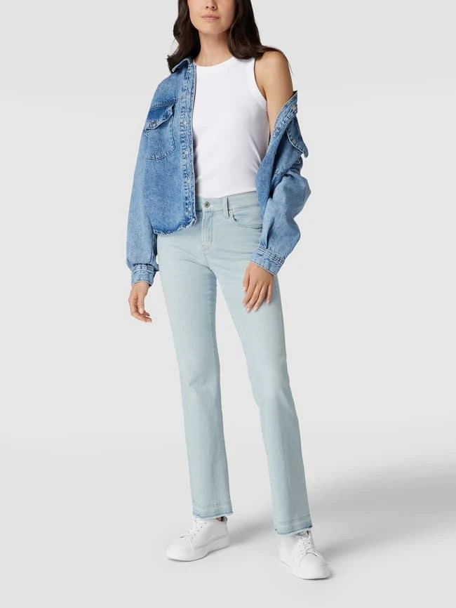 Cambio Jeans Mit Label-Patch Modell 'Paris' - Hellblau 3 Cambio Jeans Mit Label-Patch Modell 'Paris' - Hellblau