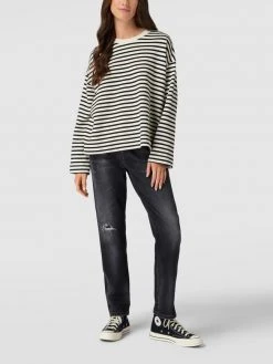 Cambio Slim Fit Jeans Im Used-Look Modell 'KERRY' - Dunkelgrau