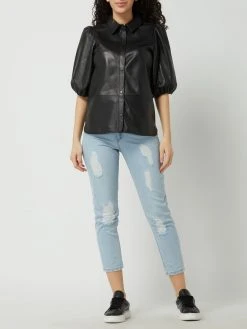 REVIEW Skinny Mom Fit Jeans Aus Baumwolle - Ozean Blau