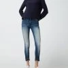 SALSA Jeans Cropped Skinny Fit Jeans Mit Stretch-Anteil - Dunkelblau