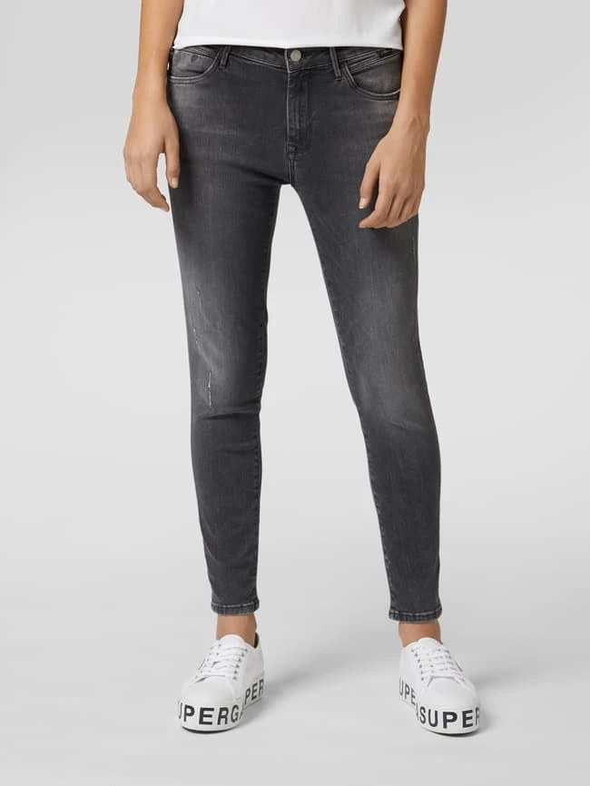 Mavi Jeans Cropped Super Skinny Fit Jeans Mit Stretch-Anteil Modell 'Adrianna' - Dunkelgrau 6 Mavi Jeans Cropped Super Skinny Fit Jeans Mit Stretch-Anteil Modell 'Adrianna' - Dunkelgrau – Bild 4