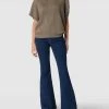 Mango Flared Leg Jeans Mit Stretch-Anteil Modell 'JEANS FLARE' - Dunkelblau