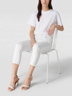 MAC Cropped Jeans Mit Stretch-Anteil Modell 'Melanie' - Weiß