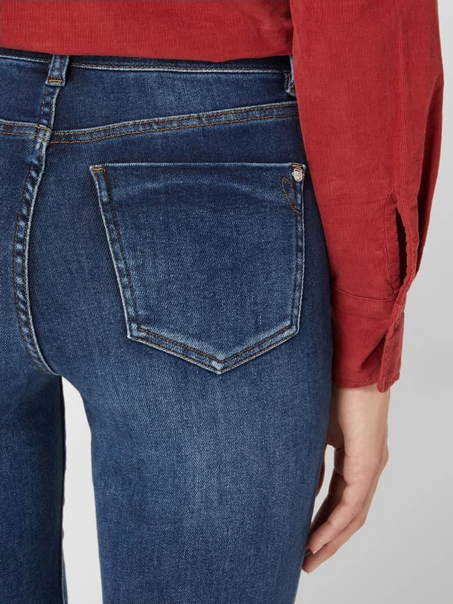 Blue Monkey Cropped High Waist Jeans Mit Stretch-Anteil Modell 'Mimi' - Blau 5 Blue Monkey Cropped High Waist Jeans Mit Stretch-Anteil Modell 'Mimi' - Blau – Bild 3