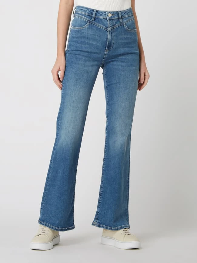 S.Oliver RED LABEL Flared High Rise Jeans Mit Stretch-Anteil - Blau 6 S.Oliver RED LABEL Flared High Rise Jeans Mit Stretch-Anteil - Blau – Bild 4