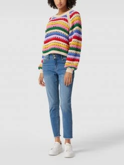 Buena Vista Cropped Jeans Mit Label-Details - Blau