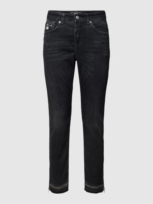 MAC Slim Fit Jeans Mit Ziersteinbesatz - Mittelgrau 4 MAC Slim Fit Jeans Mit Ziersteinbesatz - Mittelgrau – Bild 2