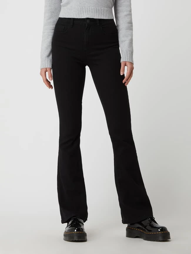 Pieces Flared Jeans Mit Stretch-Anteil Modell 'Peggy' - Schwarz 6 Pieces Flared Jeans Mit Stretch-Anteil Modell 'Peggy' - Schwarz – Bild 4