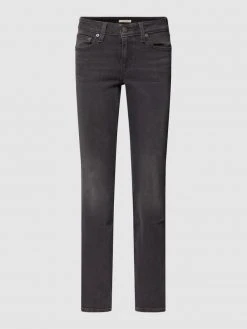Levi's® Bootcut Jeans Im 5-Pocket-Design Modell 'SUPERLOW' - Schwarz