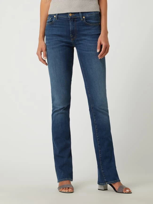 7 For All Mankind Bootcut Jeans Mit Stretch-Anteil Modell 'Roxanne' - Blau 6 7 For All Mankind Bootcut Jeans Mit Stretch-Anteil Modell 'Roxanne' - Blau – Bild 4