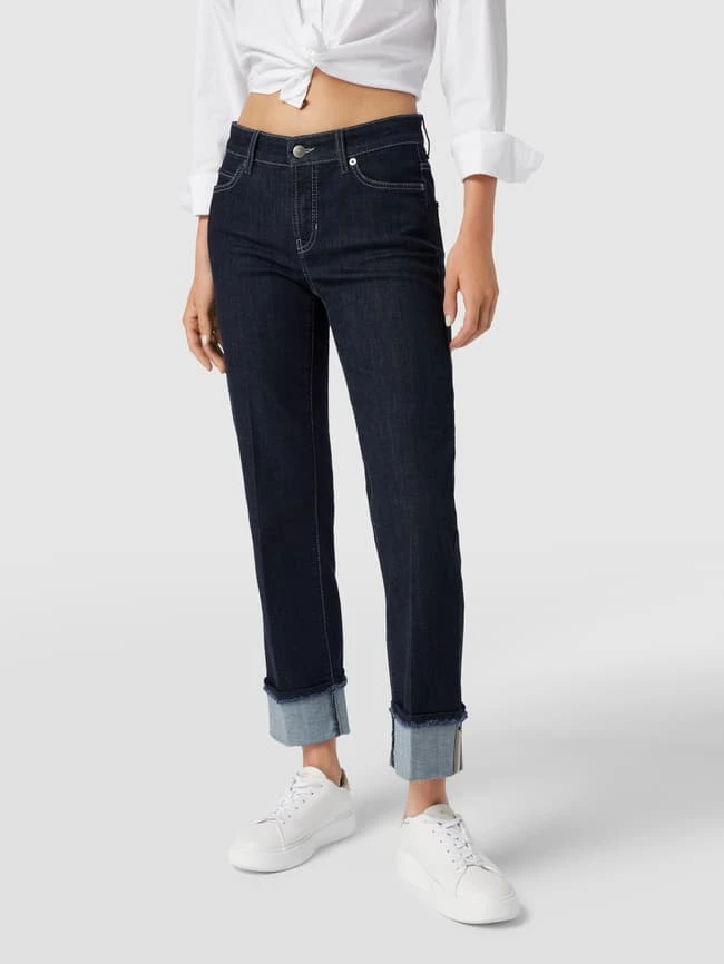 Cambio Straight Fit Jeans Mit Nietenbesatz Modell 'PARIS' - Dunkelblau 6 Cambio Straight Fit Jeans Mit Nietenbesatz Modell 'PARIS' - Dunkelblau – Bild 4