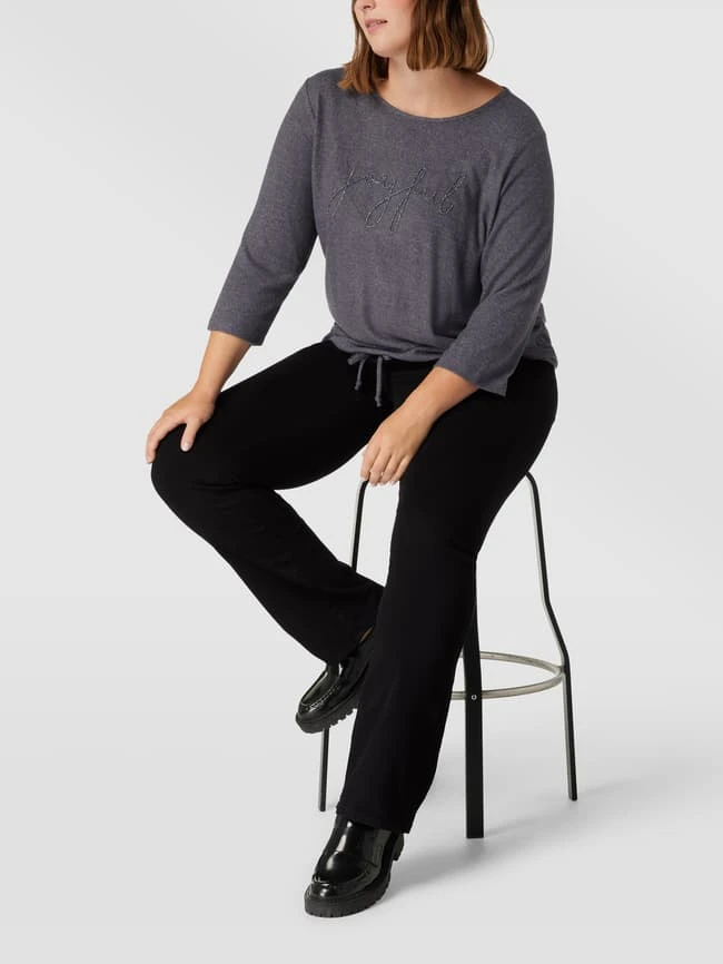 ONLY CARMAKOMA PLUS SIZE High Waist Jeans Mit Label-Patch Modell 'CARSALLY' - Schwarz 3 ONLY CARMAKOMA PLUS SIZE High Waist Jeans Mit Label-Patch Modell 'CARSALLY' - Schwarz