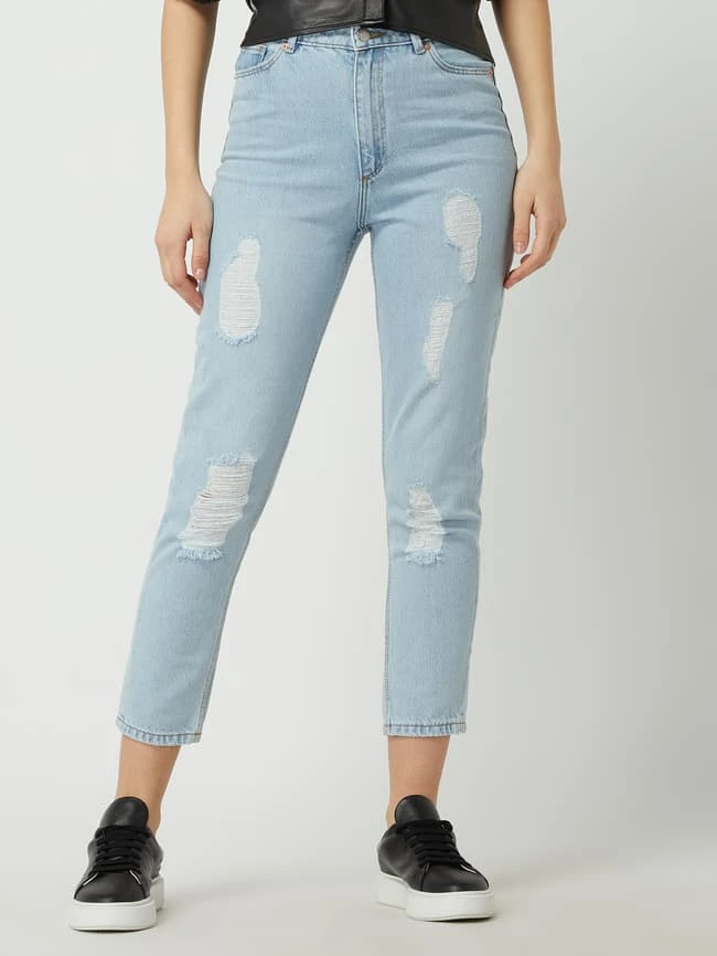 REVIEW Skinny Mom Fit Jeans Aus Baumwolle - Ozean Blau 6 REVIEW Skinny Mom Fit Jeans Aus Baumwolle - Ozean Blau – Bild 4