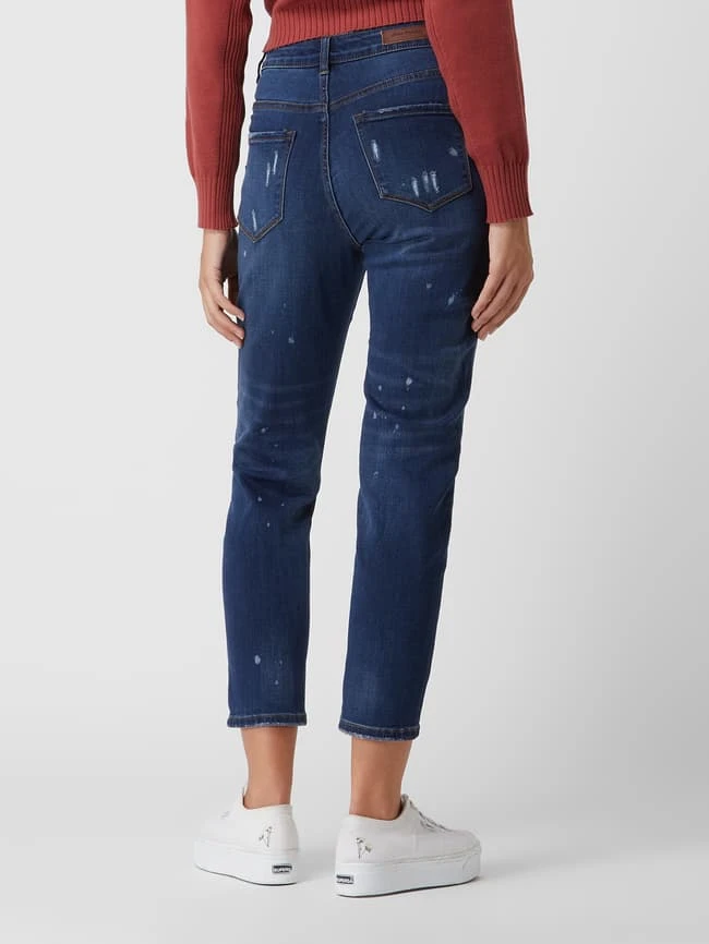 Blue Monkey Cropped High Waist Jeans Mit Stretch-Anteil Modell 'River' - Blau 7 Blue Monkey Cropped High Waist Jeans Mit Stretch-Anteil Modell 'River' - Blau – Bild 5