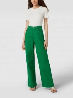 Tommy Jeans High Waist Flared Cut Jeans Aus Baumwolle - Grün