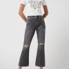 American Eagle Flared Cut Jeans Aus Baumwolle - Mittelgrau