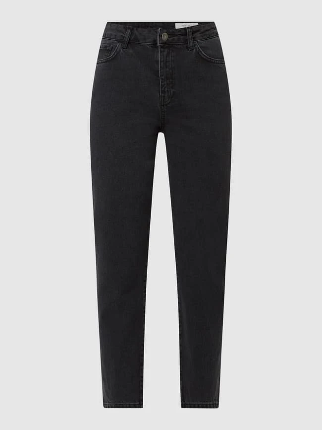 Noisy May Mom Fit Jeans Aus Baumwolle Modell 'Isabel' - Schwarz 4 Noisy May Mom Fit Jeans Aus Baumwolle Modell 'Isabel' - Schwarz – Bild 2