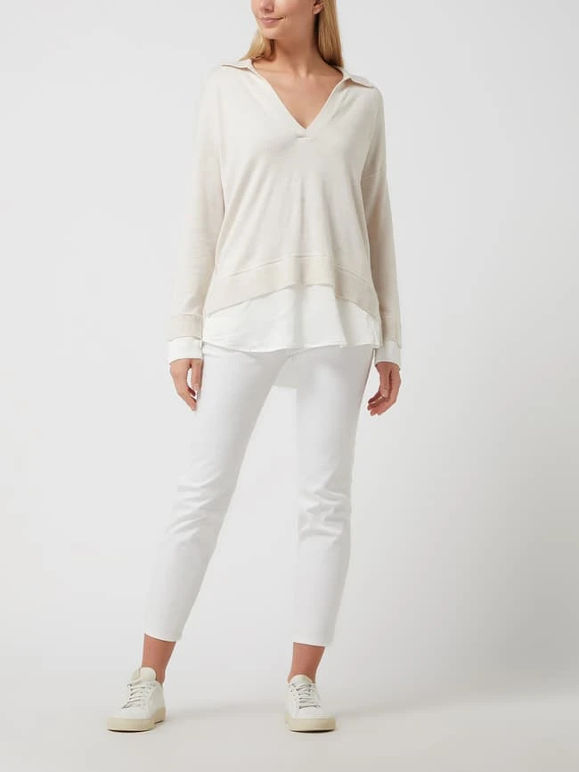 Brax Cropped Skinny Fit Jeans Mit Nieten-Details Modell 'Shakira' - Weiß 3 Brax Cropped Skinny Fit Jeans Mit Nieten-Details Modell 'Shakira' - Weiß