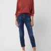 Blue Monkey Cropped High Waist Jeans Mit Stretch-Anteil Modell 'River' - Blau