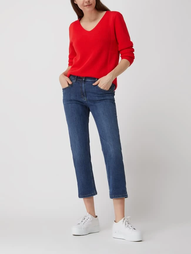 Zerres Straight Fit Cropped Jeans Mit Stretch-Anteil - Blau 3 Zerres Straight Fit Cropped Jeans Mit Stretch-Anteil - Blau
