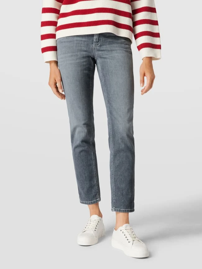 Cambio Jeans Mit Label-Patch Modell 'Pina' - Hellgrau 6 Cambio Jeans Mit Label-Patch Modell 'Pina' - Hellgrau – Bild 4