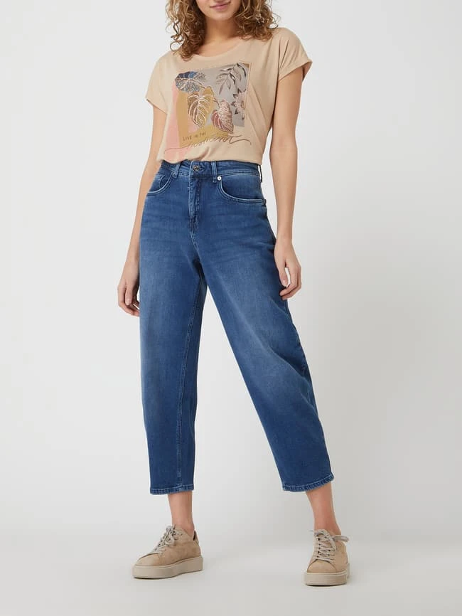 MAC Barrel Fit Cropped Jeans Mit Lyocell-Anteil Modell 'Ava Banana' - Blau 3 MAC Barrel Fit Cropped Jeans Mit Lyocell-Anteil Modell 'Ava Banana' - Blau