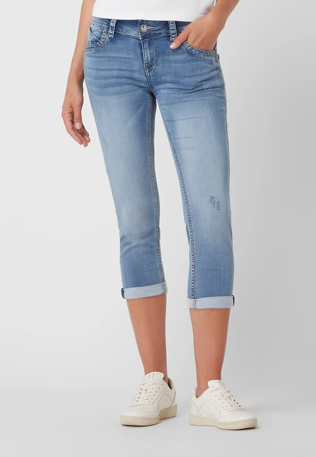 Blue Monkey Skinny Fit Jeans Aus Sweat Denim Modell 'Charlotte' - Blau 6 Blue Monkey Skinny Fit Jeans Aus Sweat Denim Modell 'Charlotte' - Blau – Bild 4