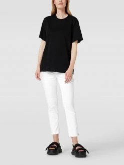 MAC Slim-fit Jeans Mit Kontrastnähten Modell 'Angela' - Weiß