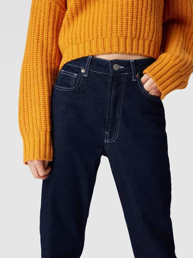 REVIEW Bootcut Jeans Mit Kontrastnähten - Dunkelblau 5 REVIEW Bootcut Jeans Mit Kontrastnähten - Dunkelblau – Bild 3