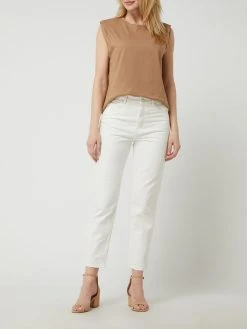 Mango Mom Fit Jeans Aus Baumwolle - Weiß