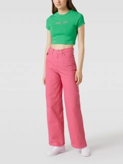 Tommy Jeans High Waist Flared Cut Jeans Aus Baumwolle - Rosa