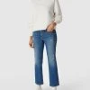 Cambio Bootcut Jeans Im Used-Look Modell 'PARIS EASY KICK' - Blau