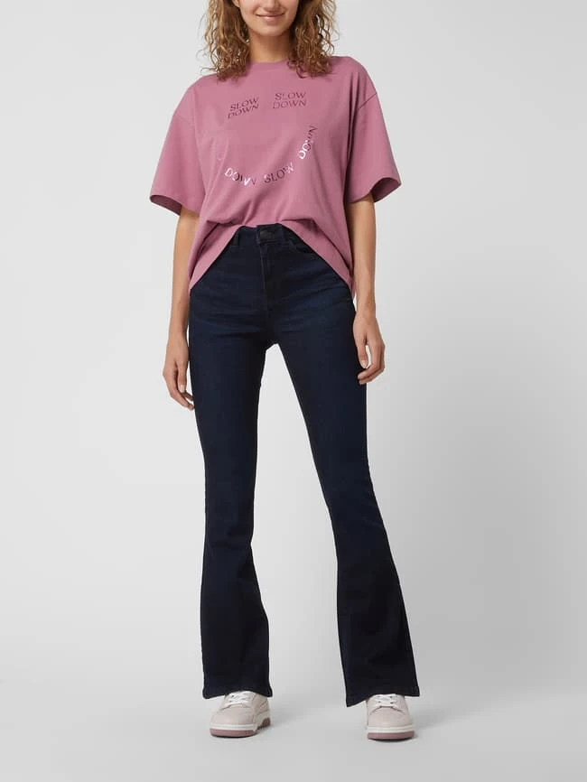 Noisy May Flared Cut Jeans Mit Viskose-Anteil Modell 'Sallie' - Dunkelblau 3 Noisy May Flared Cut Jeans Mit Viskose-Anteil Modell 'Sallie' - Dunkelblau