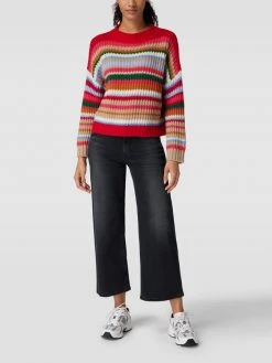 Cambio Jeans Mit Label-Patch Modell 'Celia' - Dunkelgrau