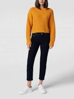 Cambio Jeans Mit Label-Detail Modell 'Piper' - Dunkelblau