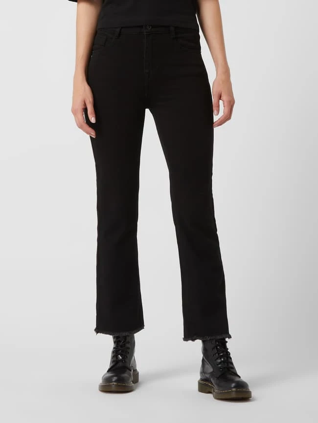 Blue Monkey Flared Cut High Waist Jeans Mit Stretch-Anteil Modell 'Mimi' - Schwarz 5 Blue Monkey Flared Cut High Waist Jeans Mit Stretch-Anteil Modell 'Mimi' - Schwarz – Bild 4