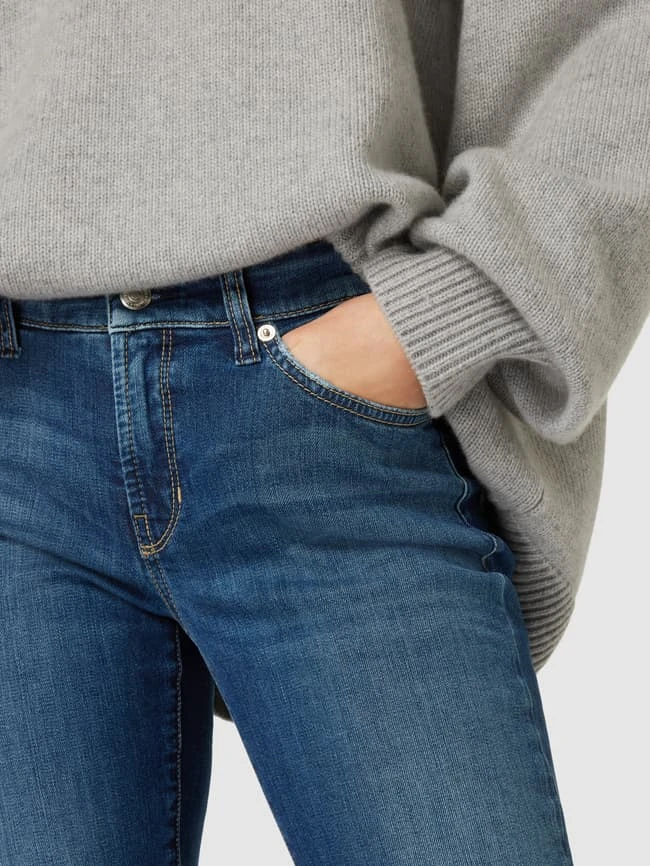 Cambio Jeans Mit Label-Patch Modell 'Paris' - Blau 5 Cambio Jeans Mit Label-Patch Modell 'Paris' - Blau – Bild 3