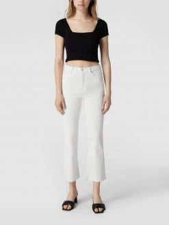 Mango Jeans Mit Ausgefransten Abschlüssen - Weiß