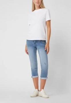 Blue Monkey Skinny Fit Jeans Aus Sweat Denim Modell 'Charlotte' - Blau