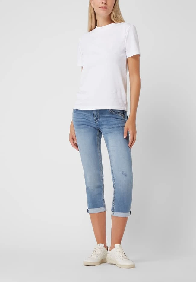 Blue Monkey Skinny Fit Jeans Aus Sweat Denim Modell 'Charlotte' - Blau 3 Blue Monkey Skinny Fit Jeans Aus Sweat Denim Modell 'Charlotte' - Blau