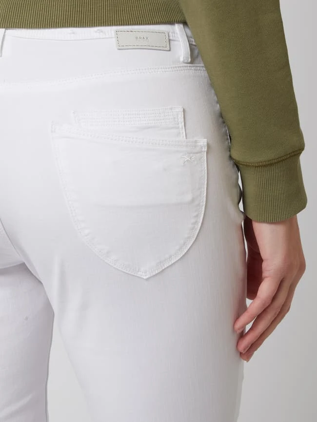 Brax Slim Fit Jeans Mit Stretch-Anteil Modell 'Mary' - Weiß 5 Brax Slim Fit Jeans Mit Stretch-Anteil Modell 'Mary' - Weiß – Bild 3