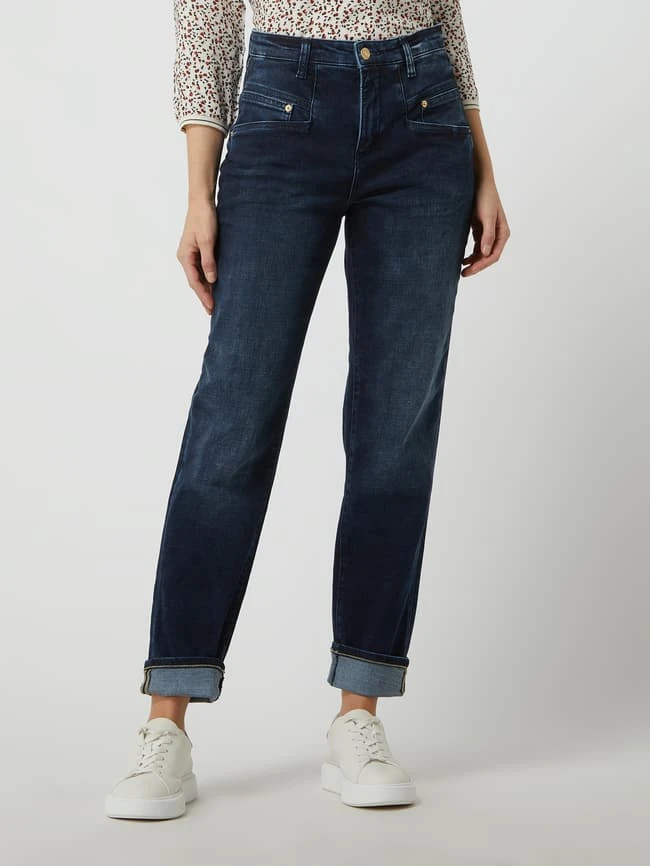 MAC MAC X Sylvie Meis 24/7 Mom Fit Jeans Mit Stretch-Anteil Modell 'Rich' - Dunkelblau 6 MAC MAC X Sylvie Meis 24/7 Mom Fit Jeans Mit Stretch-Anteil Modell 'Rich' - Dunkelblau – Bild 4
