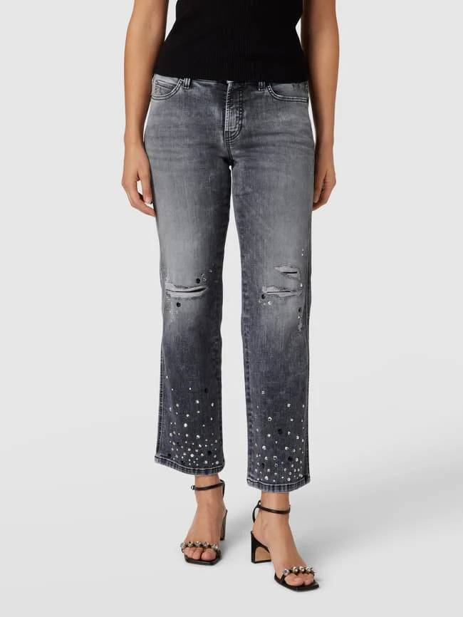 Cambio Jeans Im Used-Look Modell 'PARIS' - Hellgrau 6 Cambio Jeans Im Used-Look Modell 'PARIS' - Hellgrau – Bild 4