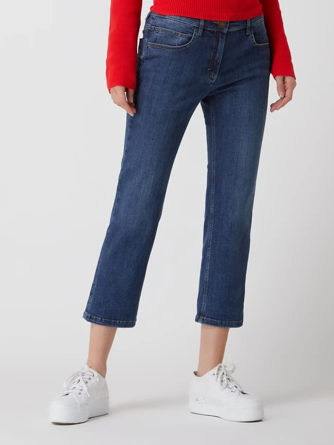 Zerres Straight Fit Cropped Jeans Mit Stretch-Anteil - Blau 6 Zerres Straight Fit Cropped Jeans Mit Stretch-Anteil - Blau – Bild 4