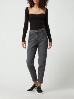 Calvin Klein Jeans Mom Fit Jeans Mit Stretch-Anteil - Hellgrau