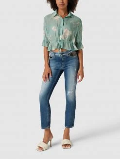 Cambio Jeans In 5-Pocket-Design Modell 'PARIS CROPPED' - Hellblau