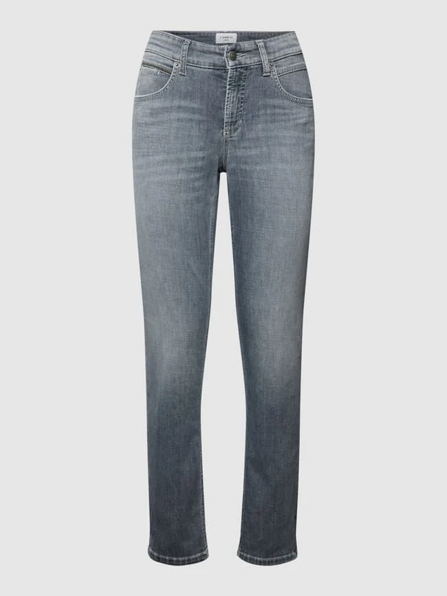 Cambio Jeans Mit Label-Patch Modell 'Pina' - Hellgrau 4 Cambio Jeans Mit Label-Patch Modell 'Pina' - Hellgrau – Bild 2