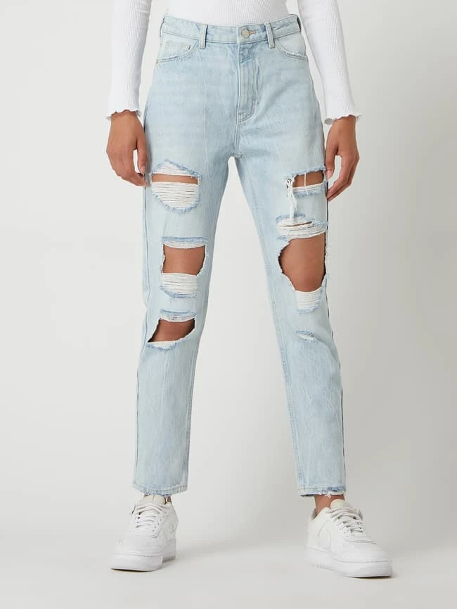 REVIEW Skinny Mom Fit Jeans Aus Baumwolle - Bleu 6 REVIEW Skinny Mom Fit Jeans Aus Baumwolle - Bleu – Bild 4