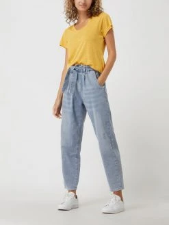 Blue Monkey Paperbag-Hose Mit Stretch-Anteil Modell 'Amira' - Blau